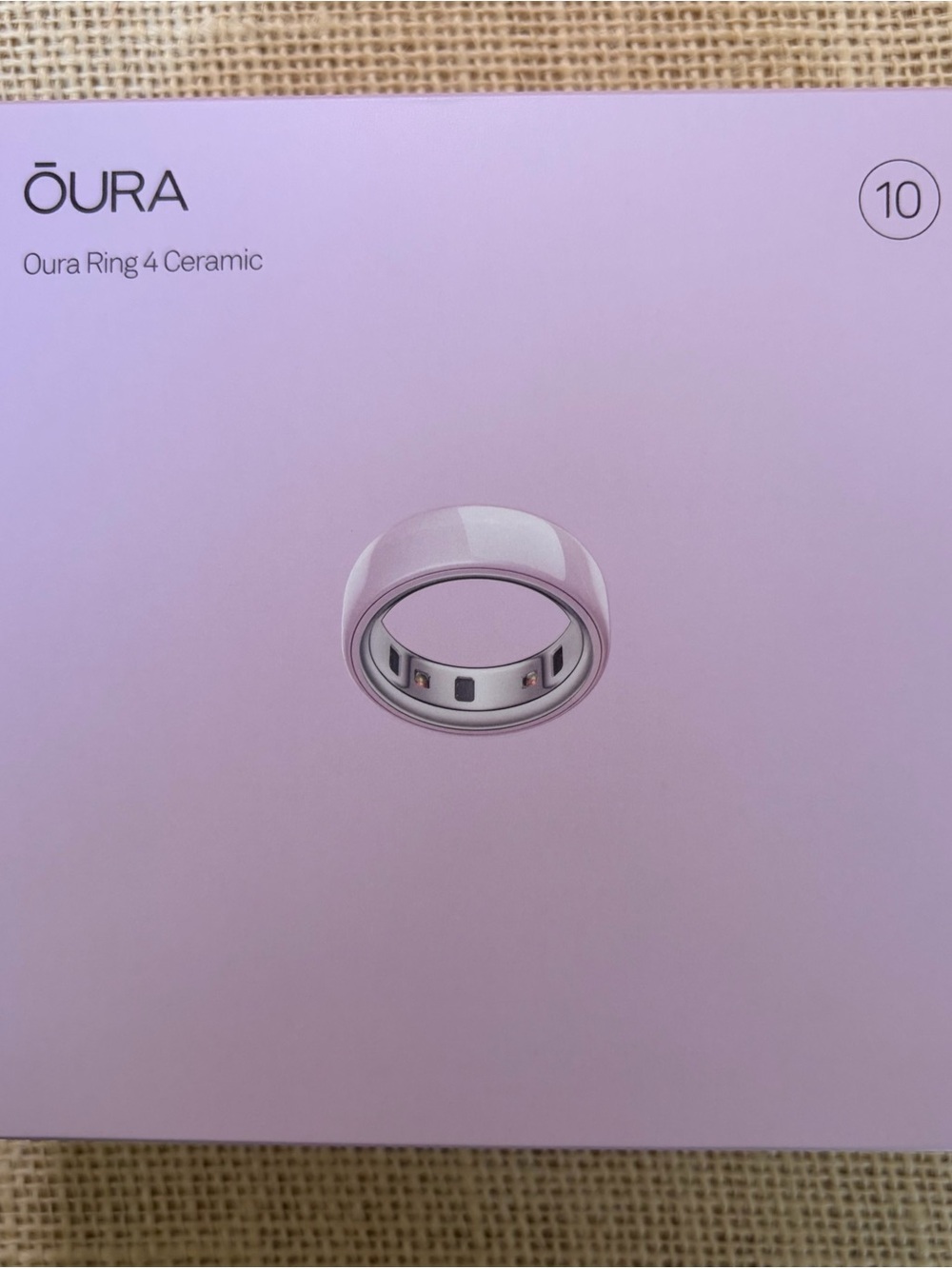 Oura Ring 4 Ceramic — Light Petal Pink Ceramic Finish